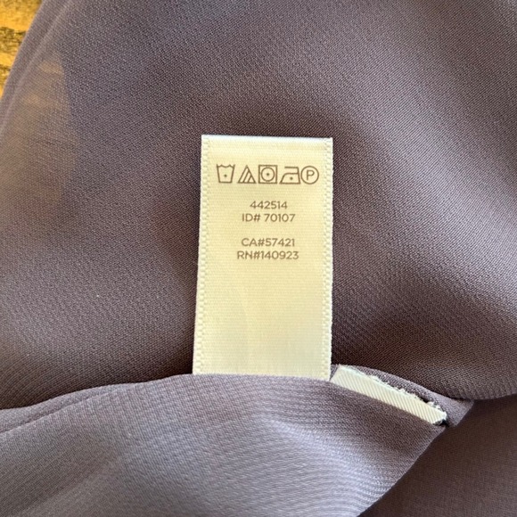 Ann Taylor LOFT Womens XS Purple Plum Strappy V-Neck Cami Tank Top Lining - Picture 7 of 9